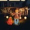 Glitzhome® Lighted Fall Scarecrow & Pumpkin Outdoor Decor with Warm White LED Lights Set